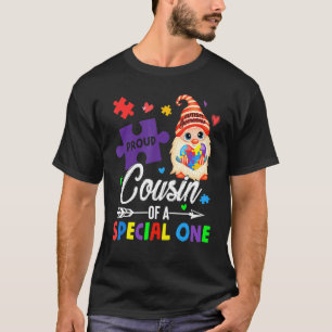Trotse Neef Van Een Speciale Puzzel Dwerg Autisme T-shirt