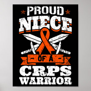 Trotse nicht van een CRPS Warrior RSD Awareness Ri Poster