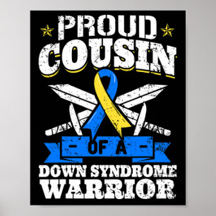 Trotse nicht van een Down Syndrome Warrior Down's  Poster