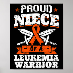 Trotse nicht van een leukemie Warrior Awareness Bl Poster