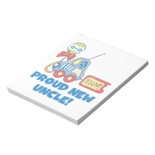 Trotse nieuwe oom auto het is een jongen cadeaus notitieblok (Gedraaid)