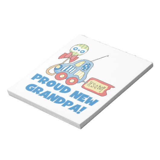 Trotse nieuwe opa auto het is een jongen cadeaus notitieblok (Gedraaid)