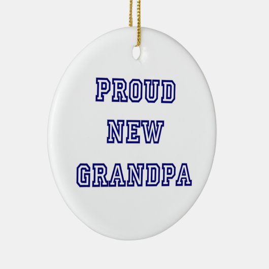 Trotse nieuwe opa universiteit tekstgeschenken keramisch ornament (Rechts)