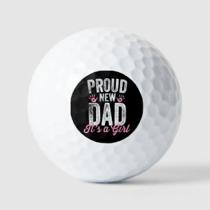 Trotse Nieuwe Papa Het Is Een Meisje Cadeaus Vader Golfballen