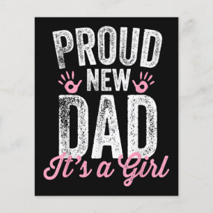 Trotse nieuwe vader Het is een meisje cadeautjes v
