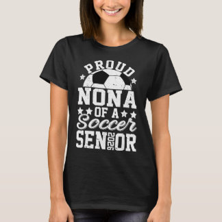 Trotse Nona van een 2026 Senior Voetbal Afgestudee T-shirt