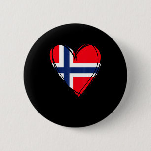 Trotse Noorse vader moeder jongen kind cool Noorwe Ronde Button 5,7 Cm