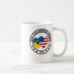 Trotse Oekraïens-Amerikaan Ik Hou Van Amerika Ik H Koffiemok