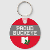 Trotse Ohio Buckeye Sleutelhanger (Voorkant)