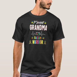 Trotse oma-autisme Warrior-bewustzijnslint Auti T-shirt