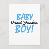 Trotse Oma Baby Boy T shirten en geschenken Briefkaart (Voorkant)