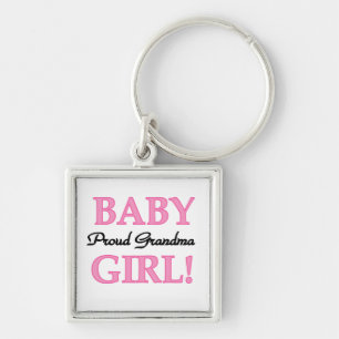 Trotse oma baby meisje geschenken sleutelhanger