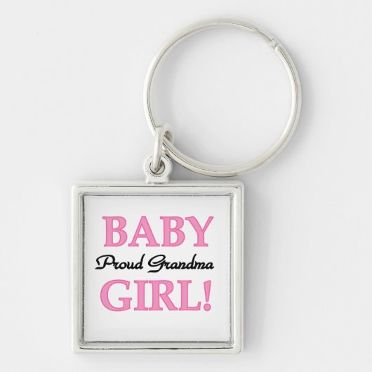 Trotse oma baby meisje geschenken sleutelhanger (Voorkant)