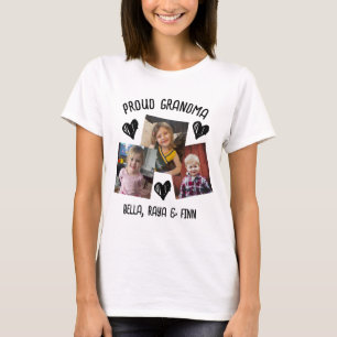 Trotse oma Persoonlijke foto's en namen T-shirt