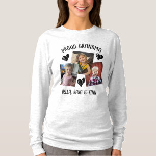 Trotse oma Persoonlijke foto's en namen T-shirt