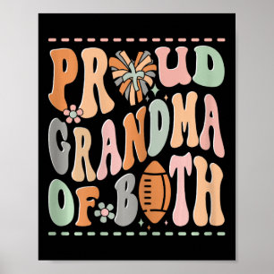 Trotse Oma Van Beide Cheerleading Cheerleader Foo Poster