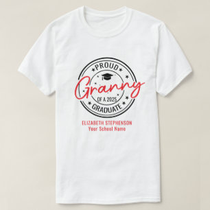 Trotse oma van de afstuderen familie matching t-shirt