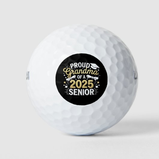 Trotse oma van een Afstuderen Afstuderen Golden 20 Golfballen (Voorkant)
