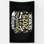 Trotse oma van een Afstuderen Afstuderen Golden 20 Spandoek (Verticaal)