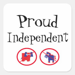 trotse onafhankelijke vierkante sticker