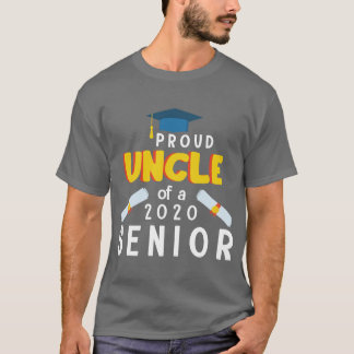 Trotse oom van een 2020 senior student afgestudeer t-shirt