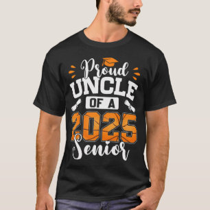 Trotse oom van een 2025 senior basketbal Afstudere T-shirt