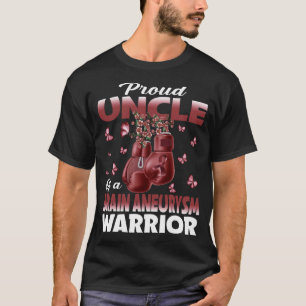 Trotse oom van een breinaneurysma Warrior Awarenes T-shirt