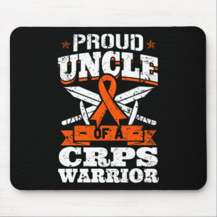 Trotse oom van een CRPS Warrior RSD Awareness Ribb Muismat