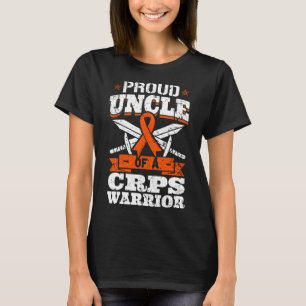 Trotse oom van een CRPS Warrior RSD bewustzijnslin T-shirt