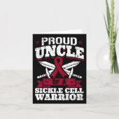 Trotse oom van een sikkelcelstrijder SCD bewustzij Kaart (Voorkant)