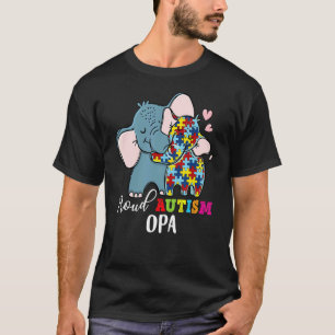 Trotse opa-autisme bewustzijn familie matching t-shirt