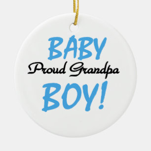 Trotse Opa Baby Boy T-shirts en geschenken Keramisch Ornament
