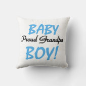 Trotse Opa Baby Boy T-shirts en geschenken Kussen (Achterkant)