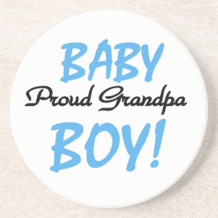 Trotse Opa Baby Boy T-shirts en geschenken Zandsteen Onderzetter