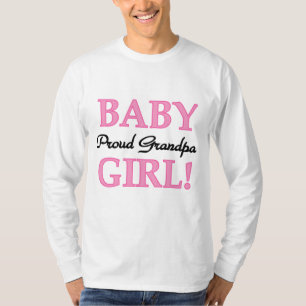 Trotse opa baby meisje T-shirts en geschenken