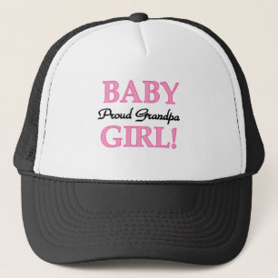 Trotse opa baby meisje T-shirts en geschenken Trucker Pet