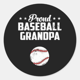 Trotse opa honkbal vaders dag ronde sticker