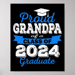 Trotse opa van 2024 Afstuderen Geweldige familie C Poster
