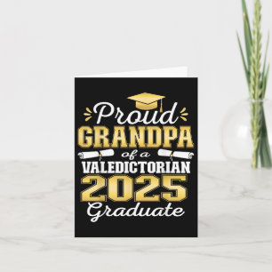 Trotse opa van 2025 Valedictorian Afstuderen 25 Kaart