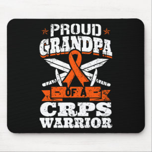 Trotse opa van een CRPS Warrior RSD Awareness RND Muismat