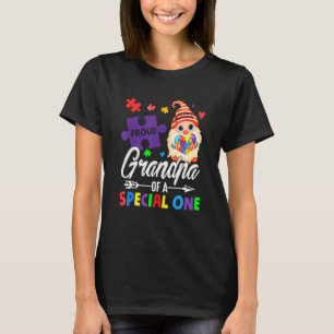 Trotse opa van een speciale puzzel-kabouter autism t-shirt