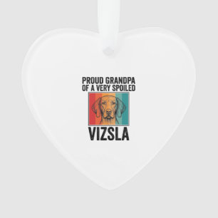 Trotse Opa Vizsla Vintage Hond Liefhebber Design_1 Ornament