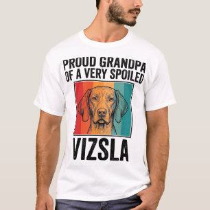 Trotse Opa Vizsla Vintage Hond Liefhebber Design_1 T-shirt