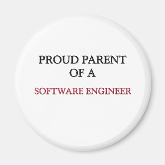 Trotse ouder van een SOFTWARE ENGINEER Magneet (Voorkant)