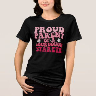 Trotse ouder van een zuurdesemstarter Grappig Tri-Blend Shirt