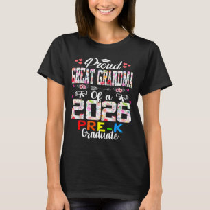 Trotse overgrootmoeder van afgestudeerde moeders i t-shirt