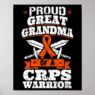 Trotse overgrootmoeder van een CRPS-krijger RSD Aw Poster