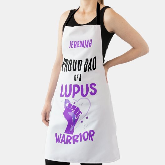 Trotse Pap LUPUS WARRIOR Vaderdag Schort (Insitu)