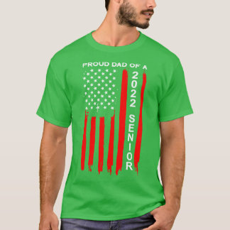 Trotse Pap van een 2022 Senior 9 T-shirt