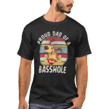Trotse Pap van een Basshole Basset Hound T-Shirt